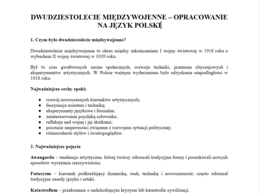 20-lecie - opracowanie na język polski