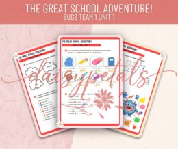Bugs Team 1 Unit 1 - Karta Pracy "The Great School Adventure" + KLUCZ