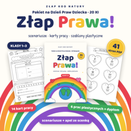 Pakiet na Dzień Praw Dziecka dla klas 1–3 – scenariusze, karty pracy, szablony | Złap Prawa!