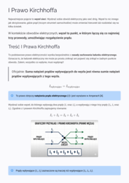Rezystancja Zastępcza i I Prawo Kirchhoffa – Notatki do Sprawdzianu (Fizyka)