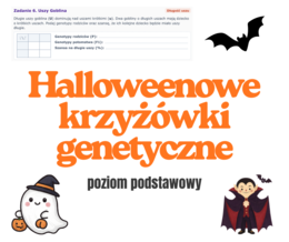 Krzyżówki genetyczne - wersja Halloween (prawa Mendla, dominacja niezupełna, kodominacja)
