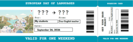 Boarding Cards - Dzień Języków Obcych-  Around The World