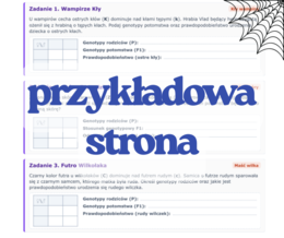 Krzyżówki genetyczne - wersja Halloween (prawa Mendla, dominacja niezupełna, kodominacja)