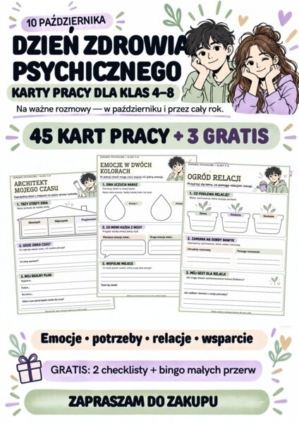 💚 MAŁE ZADANIA. WAŻNE ROZMOWY.-Dzień Zdrowia Psychicznego💚
