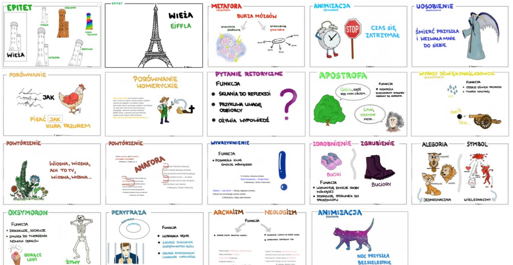 Środki Stylistyczne - Karty Do Powtórki • Złoty Nauczyciel