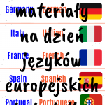 Plakat Dzień Języków Europejskich – kolor i czarno-biały
