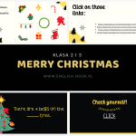 Merry Christmas – prezentacja świąteczna z ćwiczeniami na lekcję online / offline – REKOMENDOWANA DLA KLASY 1