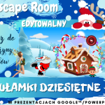 Boże Narodzenie – Escape Room – Wyrażenia Algebraiczne i Równania. Dołącz do Drużyny Elfów.