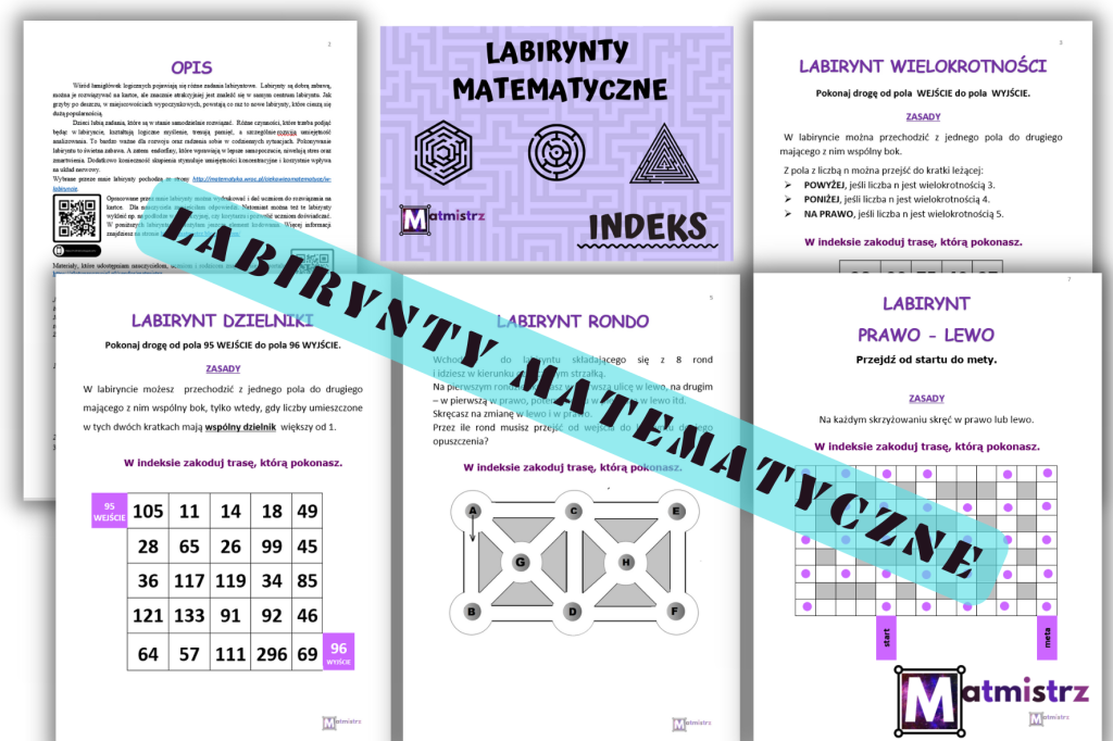 Labirynty matematyczne - mój pomysł na Dni Matematyki • Złoty nauczyciel