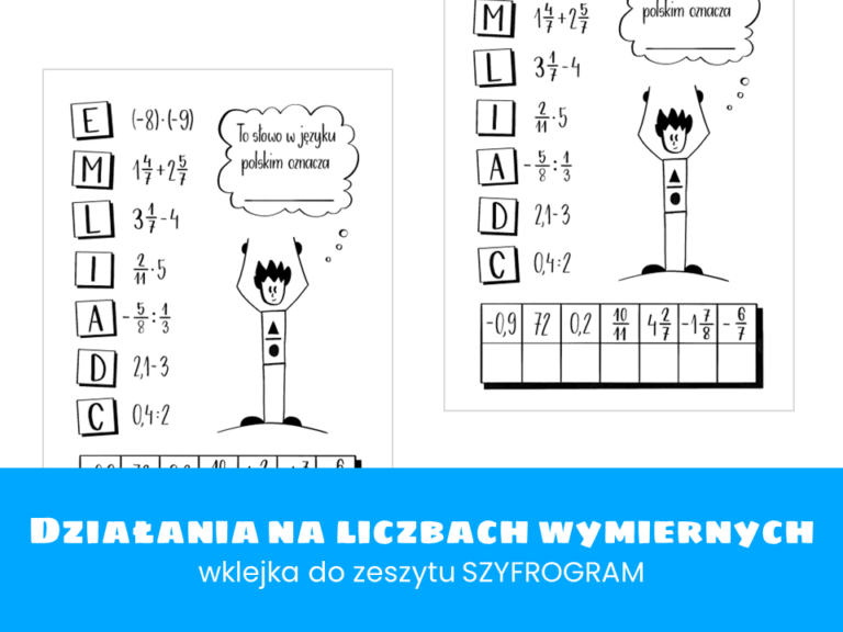 Matematyka. Klasa 7. Klasa 8. Działania Na Liczbach Wymiernych ...