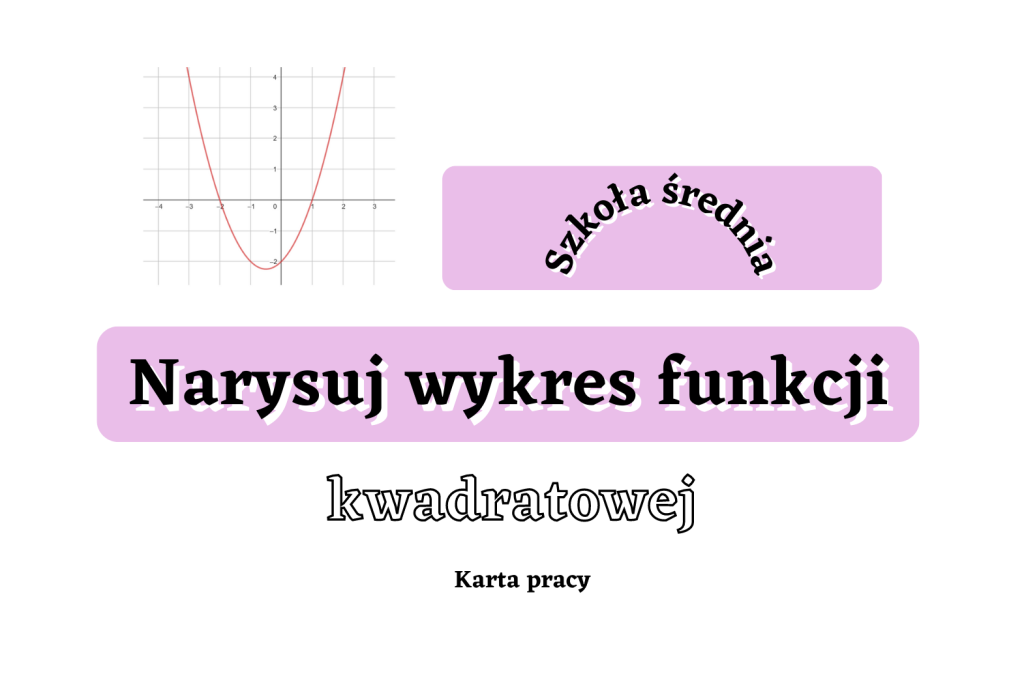 Narysuj Wykres Funkcji Kwadratowej - Szkoła średnia 🙂 • Złoty Nauczyciel