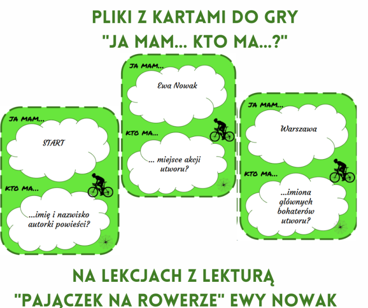 "Pajączek Na Rowerze" Gra "Ja Mam... Kto Ma...?" • Złoty Nauczyciel