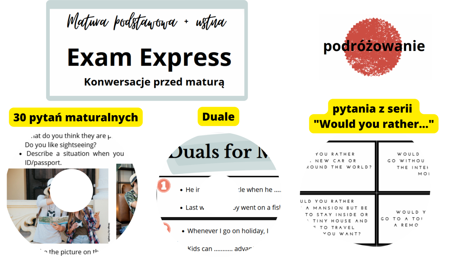 Exam Express, Matura Podstawowa + Ustna, Zadania Maturalne Dział ...