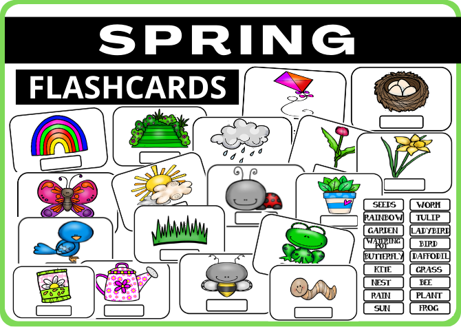 SPRING - FLASHCARDS • Złoty Nauczyciel