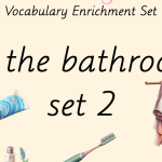 Zestaw kart obrazkowych: IN THE BATHROOM SET 3
