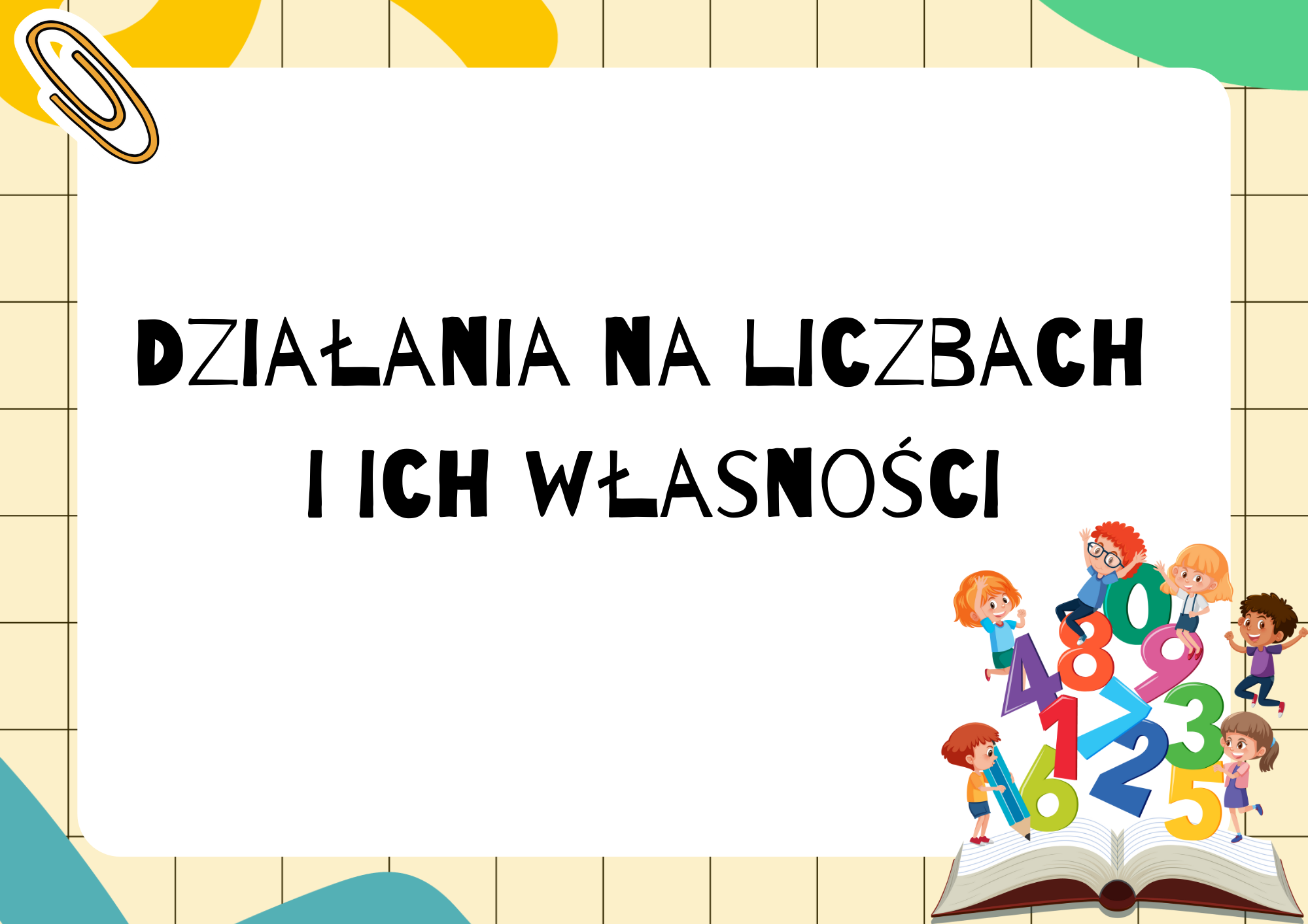 Działania Na Liczbach I Ich Własności Plansze Dla Uczniów Klas 4 I Nie Tylko • Złoty 8508