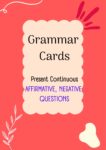Present Continuous/ Karty do mówienia/ Mówienie/ Speaking/ Konwersacje/ Klasy 4-8/ Klasy 4-6/ Klasy 6-8/ SP/ Warm-up/ Rozgrzewka/ Speaking cards/ Gramatyka/ Grammar/ Speaking cards grammar/ Grammar cards/ E8