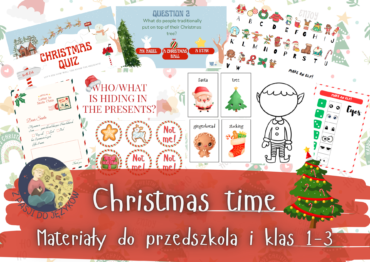 Christmas time! Materiały edukacyjne święta język angielski przedszkole klasy 1-3
