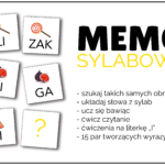 MEMO Sylabowe – 16 par tworzących wyrazy z literką „Y”