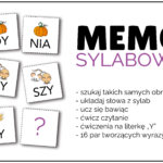MEMO Sylabowe – 15 par tworzących wyrazy z literką „I”
