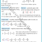Wyrażenia algebraiczne – notatka