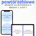 Brainy 7 unit 1 – karty pracy słownictwo