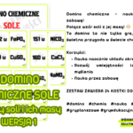 DOMINO CHEMICZNE SOLE nazwy soli i ich masy WERSJA 1