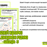 DZIEŃ KROPKI NA LEKCJACH FIZYKI WERSJA 2 (wielkości fizyczne, jednostki wielkości fizycznych, wartości wielkości fizycznych)