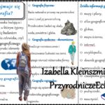 Notatka okienkowa/stacja zadaniowe/notatka/notatka graficzna/karta pracy/sketchnotka „Czym zajmuje się geografia?” w pdf. Geografia 5, dział „Mapa Polski”. Materiał wykonany na podstawie podręcznika z wydawnictwa Nowa Era – nowość 2024/2025.