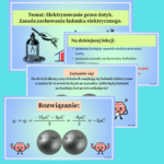 Temat: Indukcja elektrostatyczna (prezentacja multimedialna zawierająca najważniejsze informacje do lekcji), 11 slajdów