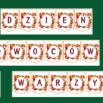 DZIEŃ OWOCÓW I WARZYW – biblioteka – świetlica – girlanda – gazetka – wersja 1