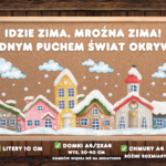 ZIMOWY CZAS – Dekoracja na okna – Gazetka Szkolna