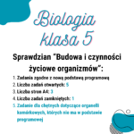 Biologia. Klasa 6. Sprawdzian. Od płazińców do pierścienic. Nowa podstawa programowa