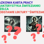 TEST z lektury Świtezianka – pytania zamknięte, pytania otwarte, klucz odpowiedzi 🖊️