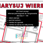 11 LISTOPADA / Święto Niepodległości – narysuj wiersz patriotyczny – karty pracy / kl. 1 – 4