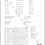 Świąteczna choinka z zadaniami matematycznymi