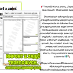 Raport z zajęć terenowych – obserwacja zwierząt (cz.1,2,3) biologia, przyroda