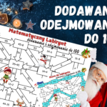 MATEMATYCZNY LABIRYNT – dodawanie i odejmowanie do 100, klasa 2, Boże Narodzenie, Święta, Mikołajki, zima