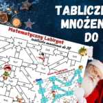 MATEMATYCZNY LABIRYNT – dodawanie i odejmowanie do 100, klasa 3, Boże Narodzenie, Święta, Mikołajki, zima