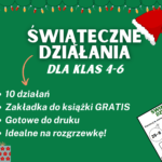 Karty pracy – Świąteczna Zabawa z Językiem Angielskim – 6 stron! 🎄🎁✨