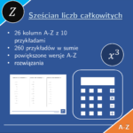 Sześcian liczb naturalnych | matematyka | 26 kolumn