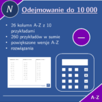 Dodawanie do 10 000 | matematyka | 26 kolumn