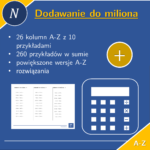 Odejmowanie do miliona | matematyka | 26 kolumn