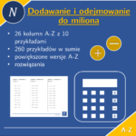 Odejmowanie do miliona | matematyka | 26 kolumn