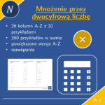 Dzielenie przez jednocyfrową liczbę z resztą | matematyka | 26 kolumn