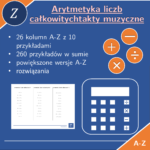 Mnożenie i dzielenie liczb całkowitych | matematyka | 26 kolumn