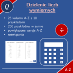 Mnożenie liczb wymiernych | matematyka | 26 kolumn