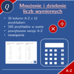 Dzielenie liczb wymiernych | matematyka | 26 kolumn