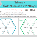 SZABLONY do gry TRIMINO – metoda aktywizująca / 14 stron / PDF do druku