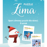 Puzzle zimowe. 8 szt. łatwe dla dzieci